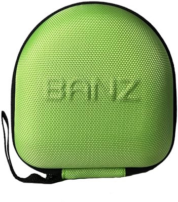 Banz Kidz - Funda para orejeras a partir de 2 años, color lima, funda de viaje para niños y niños pequeños, protección de auriculares, ligera, compacta y duradera