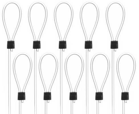 SOFT-RAIL® 10 St. Perlonseile 1,25 m, mit Schlaufe, Ø 1,5 mm | für Galerieschienen