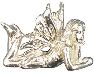 Fee Figur, Kleine Fee, Fee Bella, Handgegossen von William Sturt, aus Deutsche Zinn (Pewter)