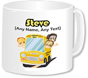 Bus Driver Gifts - Personalised Jumbo 20oz School Bus Driver Mug - Great For Birthday Christmas Appreciation Thank You Gifts Key Worker Work Present Idea