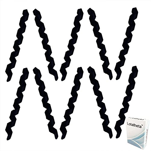 Lotatheta 10 Pcs Black Wrap Spiral Bicycle Cable Sleeve Rubber Housing Protector Frame Guard for MTB Bike Shift Brake Line Pipe Anti-Friction