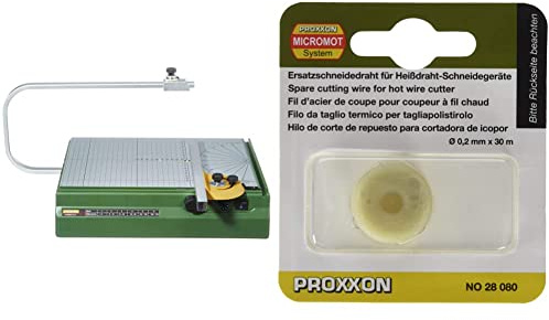 Proxxon 27080 Système de découpe thermique & 2228080 2228080-Rollo hilo alambre thermocut 230/e, Bleu Marine, 30 m x 0,2 mm