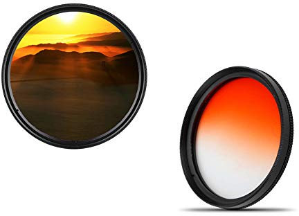 37 mm Professional Gradient Colour Filter Orange Colour Filter Graduated 37 mm dHD Digital Orange