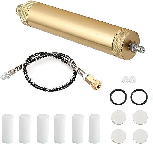 MENAYODA Luftkompressor Filter, Wasser und Ölabscheider Kompressor Wasserabscheider, Öl Wasserabscheider Regler, PCP Luftfilterpumpe