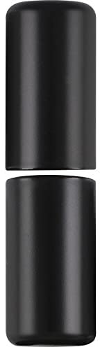 Aufsteckhülsen flachrund für Steckband/Türband ø 16mm 3-teilig Aluminium schwarz