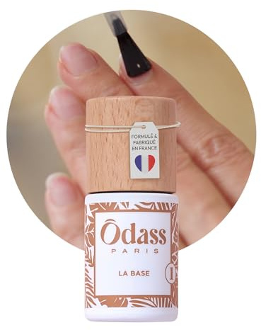 Odass Paris - La Base - Pour Vernis Semi-Permanents - Application Facile à la Maison, Dépose rapide sans Agresser les Ongles - Fabriqué en France, à base de résine naturelle. Vegan et Sans Gluten