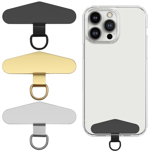 AYWFEY 3 Pcs Universal Phone Tether Tab, Metal Cell Phone Tether Patches for Most Cell Phones