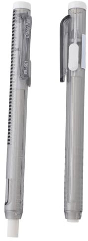 Das Set mit Einziehbaren Radiergummis und Nachfüllungen Enthält 2 Stück Einziehbare Radierstifte und 10 Stück Radiergummi-Nachfüllungen für Das Schulbüro