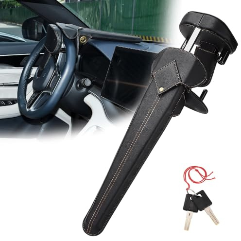 AuMoHall Verrou de volant de voiture universel pour voiture, SUV, camion
