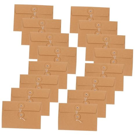 CANIGHT 20 Stück Kleine Umschläge Für Einladungen Vollfarbumschläge Einfache Packumschläge Zum Aufbewahren Von Kleinen Dingen
