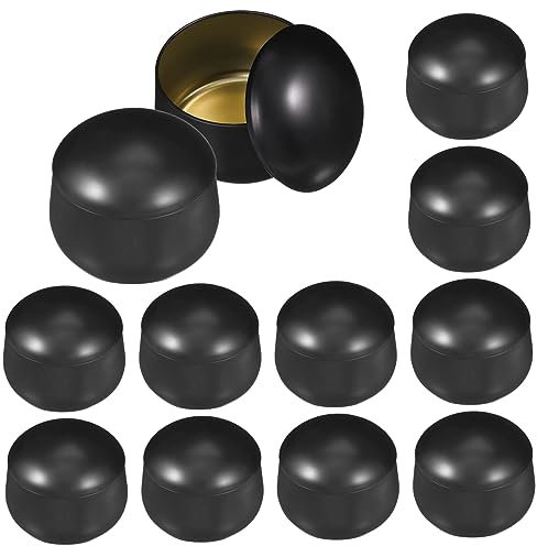 HOMSFOU 12stücke Kleine Aromatherapie-kerzendosen Aus Blech Runde Metalldosen Wiederverwendbare Kerzenbehälter Für Duftkerzen Vielseitig Als Aufbewahrung Für Kaffee Oder Zucker Langlebig u