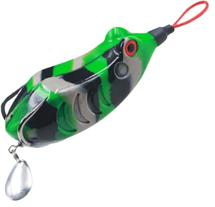 Weed-free Fishing Lure - Realistic Silicone Fishing Frogs - Fishing Accessories for Deep Sea Salt Water Trout Bass Zander Muskie Boat