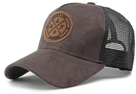 Gorra Trucker Hmobre,Gorra de Béisbol con Malla Transpirable Verano Beisbol con Visera