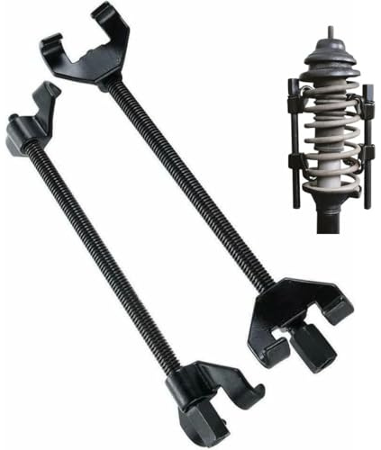 Heavy Duty Coil Spring Compressor Set 380mm – Automotive Suspension Tool for Professional Mechanics – Dual Claw Strut Spring Clamp for Cars, SUVs, Light Trucks