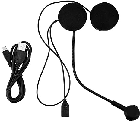 VOBOR Motorrad Helm Kopfhörer Bluetooth, V5.0 + CSR Motorradhelm Wireless Headset, Motorcycle HiFi Stereo Earphones Headset,Unterstützen Freisprechen für Outdoor Radfahren Skifahren