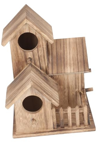 LOLIPPYY Nichoir Bois pour Oiseaux Intérieur et Extérieur Maison de Reproduction pour Perruches Calopsittes et Hummingbirds Design Simple et Élégant Facile à Nettoyer pour Jardin et Balcon