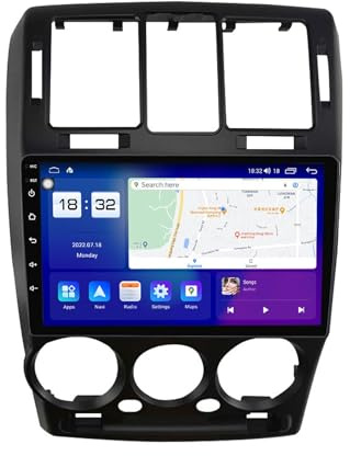 Ricevitore di navigazione per auto HYMLMY Android 14 per Hyundai Getz 2002-2011 - Autoradio touchscreen doppio DIN da 9 con Bluetooth,navigazione satellitare,RDS,SWC e chiamate in vivavoce
