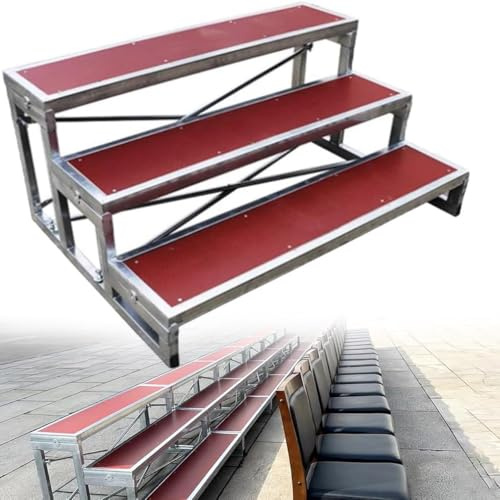 3-Tier Portable Choir Risers - Sturdy Classroom & Church Steps, Ideal for Group Photos, Lecterns & Performances, Lightweight Folding Design for Easy Setup