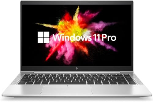 HP EliteBook 845 G7 Business Laptop 14 Pollici FHD, AMD Ryzen 5 Pro 4650U, 16 GB RAM, SSD da 512 GB, tastiera US QWERTY senza fotocamera, Windows 11 Pro (ricondizionato)