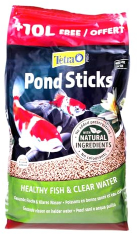Tetra Pond Sticks 40L Bag with 25 Percent Extra FREE