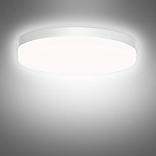 Ouyulong LED Deckenleuchte Rund, 36W 6500K 4250LM Deckenlampe Led, für Wohnzimmer, Schlafzimmer, Küche, Flur, Balkon, Esszimmer, Warmweißes Led Deckenleuchte Flach，Ø 23cm