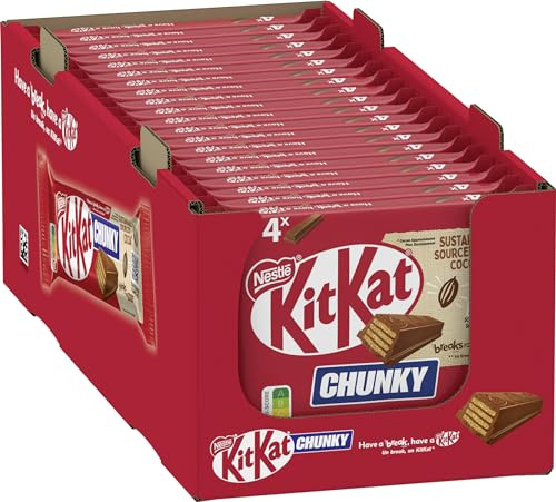 KitKat Nestlé KitKat ChunKy Schokoriegel Milchschokolade, Multipack, 20er Pack (à 4 x 40g)