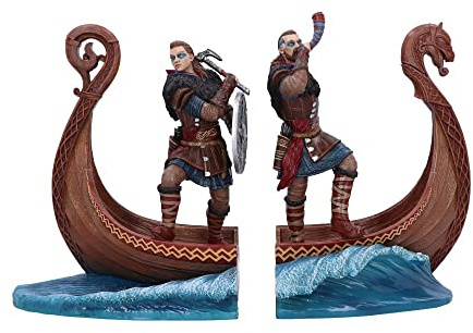 Nemesis Now Assassin's Creed Valhalla - Buchstütze Unisex Buchstütze Multicolor Polyresin Fan-Merch, Gaming