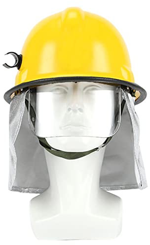Fadiadem Casco de Bombero Casco de Rescate de Emergencia, Casco de Motosierra Casco de Seguridad Equipo de Seguridad con Soporte para Linterna