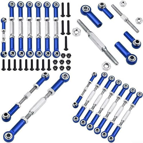 DAZZLEEX Aluminum Adjustable Turnbuckles/Camber Link with Rod Ends Sets For Traxxas for SLASH 2WD 1/10 Upgrade Parts