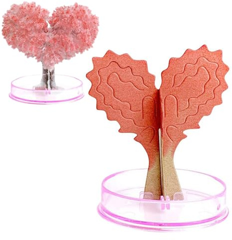 Albero in crescita, albero di carta, a forma di cuore, fai da te, alberi di magia per San , kit di arte e artigianato per