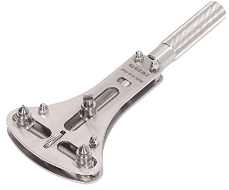 Herramienta de Llave Universal, Abridor de Caja de Reloj de Acero Inoxidable con Garras de 12 Piezas, para Quitar los Tornillos de la Batería de la Cubierta Trasera, Abrazadera