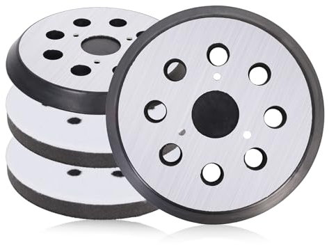 4 Pcs Schleifpad Ersatzpad für DeWalt, 125mm 8 Loch Schleifteller Exzenterschleifer als Ersatzteil Stützteller Kletthaftteller für DeWalt D26451 D26453 D26450 Porter Cable 343K 343VSK 382 390K
