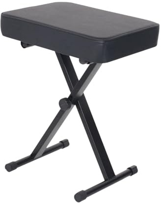 Harilla Klavierbank, tragbarer Klaviersitz, Klavierstuhl, verstellbar, Klaviertastaturbank, Klavierhocker für die Spielbühne für Musikinstrumente