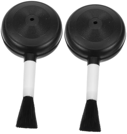 Staubstrahlgeräte 2 Stück aus Kunststoff, Schwarz, für Kamerareinigung | Handstaubbläser und Reinigungsgerät, Air Duster für Computer und Tastaturen, On The Go Cleaning