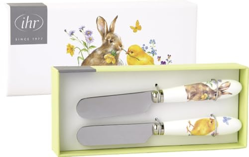 IHR Ideal Home Range Buttermesser Set Motiv: Bunny and Chick - Hase und Küken