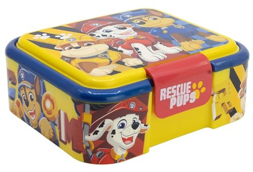 Stor Robuesta - Contenitore per il pranzo per bambini, con 3 scomparti, motivo: Paw Patrol