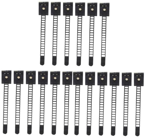 DOITOOL 3 Ensembles Moyeu De -câble Titulaire Fixation Mur Fil -câbles Clips Cable Rangement Cable Clips De Cordon Métallique Crochet Auto-adhésif Plastique Black 50 Pièces * 3