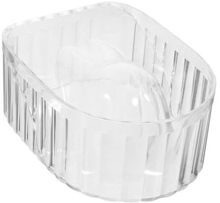 VINTORKY Tazón De Aclimatación De Uñas Transparente Para Manicura Bowl De Remoción De Esmalte Para Salón y Casa Para Ablandar Cutículas y Cuidado De