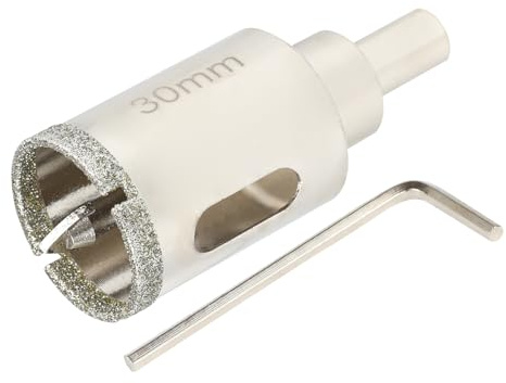 SUQIN Diamond Hole Saw 32mm With Pilot Center Drill Bit,Tile Hole Cutter Diamond Core Drill Bits for Glass/Tile/Ceramic/Marble/Limestone/Fiberglass/Porcelain Cutting