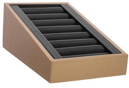 POPETPOP Vassoio Gioielli in Pu Fessura Per Espositore Per Gioielli Organizer Per Vassoio Portaoggetti Per Esposizione