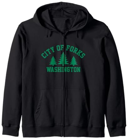 City Of Forks Washington Zip Hoodie