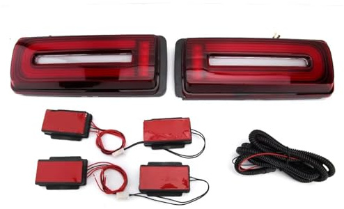 luz trasera coche Para Benz W463 G Class G500 G550 G55 G63 para AMG 1990-2018 freno conducción niebla inversa señal giro dinámica luces traseras Pilotos Traseros Remolque
