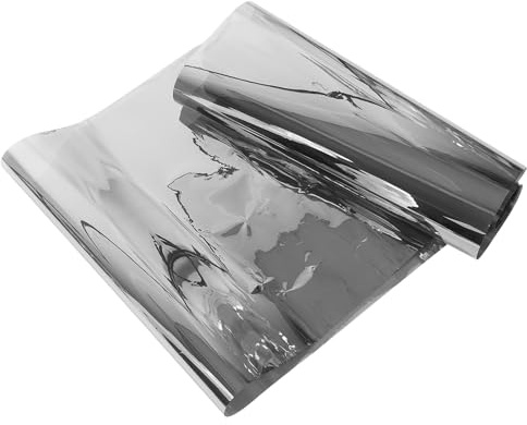 NUOBESTY Film Thermique pour Vitres 50 CM X 3 M Film Unidirectionnel Anti-Chaleur et Anti-Espionnage Isolant Miroir pour Fenêtres de Bureau Maison et Voiture Pare-Soleil Statique