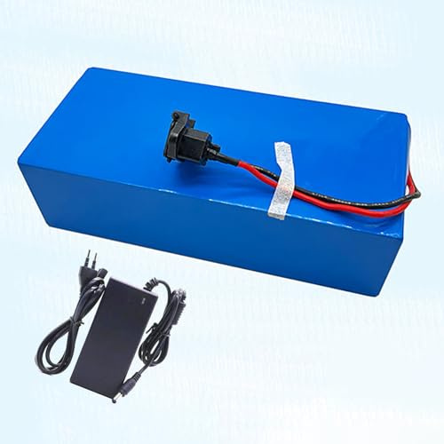 Batterie Lithium 48 V 40 Ah pour Draisiennes, Vélos Électriques Et Scooters, avec Chargeur, Pack De Batteries Lithium-ION Étanche 13S5P pour Vélos Électriques. T+JST