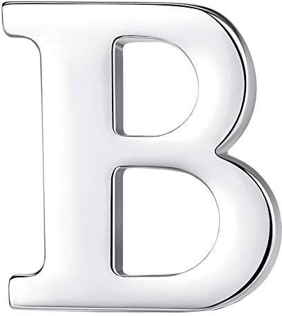 HONEY BEAR Broschen Pins Herren/Damen Buchstaben Initiale, Silber | Personalisiert Krawattennadel Tie Pin/Tack & Lapel-Pin – edel, Kupfer,mit Box ,für Hemden, Hüte,Krawatten, Business Hochzeit