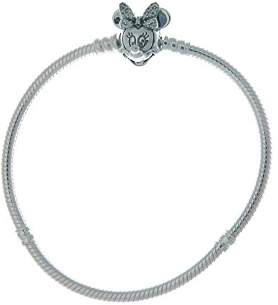PANDORA Disney Pavé Minnie Maus-Kugelverschluss Schlangen-Gliederarmband 597770CZ Damenarmband