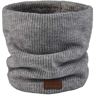 NovForth Bufanda Mujer Hombre Invierno Bufanda Tubular Unisex con Doble Cara de Punto y Forro Felpado Calentador de Cuello Engrosado y Elástico para Ciclismo Cold Weather