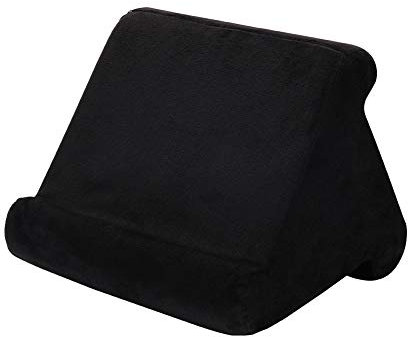 Apronhero Kissenständer für Tablet, Buchstütze, Lesestützkissen für Zuhause, Bett, Sofa, Multi-Winkel, weiches Kissen, Schoßständer, Tablet-Ständer, Kissen, Couch, Kissenständer, eReaders (schwarz)