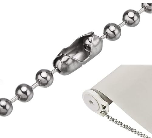 12Pcs Blind Chain Connectors, Ball Chain Connectors for Roller, Stainless Steel Clips for Vertical Blinds and Curtain Repair, Bead Chain Spare Parts
