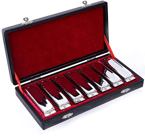 Standard Mundharmonikas 10-Loch-20-Ton-Mundharmonika-Sets 7-Tasten-Diatonik-Sets ABCDEFG Musikinstrument